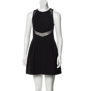 STELLA MCCARTNEY Mesh-Accented A-Line Mini Dress